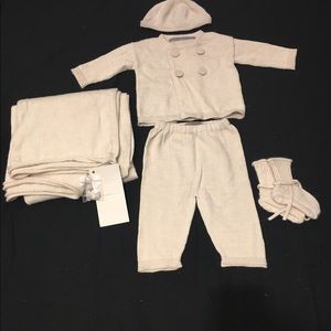 Alicia Adams Blanket and sweater set